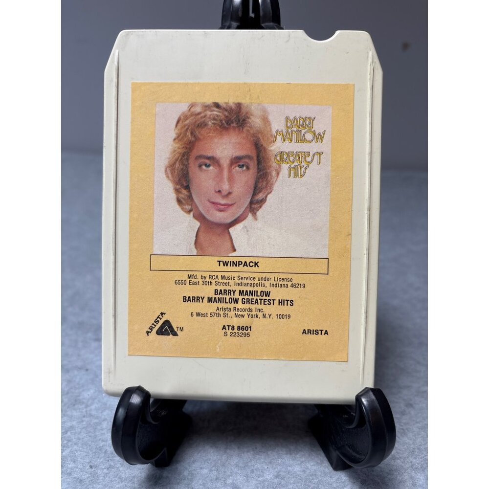 Barry Manilow Greatest Hits 8-Track Tape 1978 Arista Records Twinpack Vintage